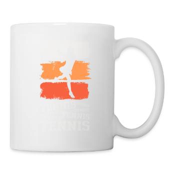 Tennis Tennis Player Woman Sport Vintage Retro - Mug - white - Right
