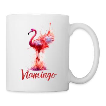 Flamant rose. T-shirts flamands - Mug blanc - blanc - Droite