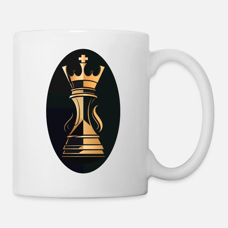 Schach Figur König - Tasse - Weiß