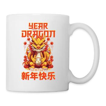 Year Of The Dragon Happy Chinese New Year 2024 - Tasse - Weiß - Rechts