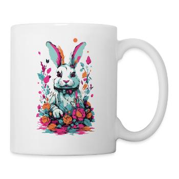 Psycho Gothic Hase Okkulte Kunst Illustration - Tasse - Weiß - Rechts