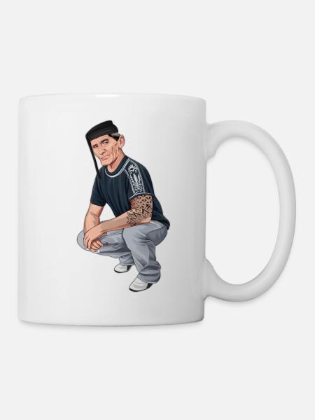 Rieser Grantler // Illustration - Tasse - Weiß