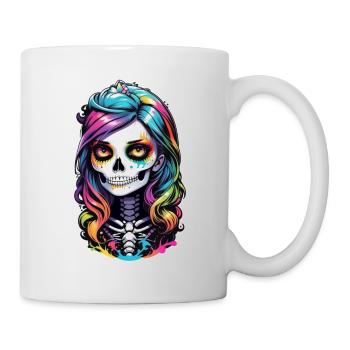 Halloween - Rock & Regenbogen - Tasse - Weiß - Rechts