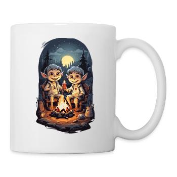 Halloween Camping Vampire Kids Cartoon - Mug - white - Right