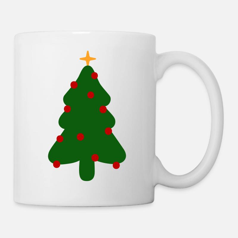 Weihnachtsbaum - Tasse - Weiß