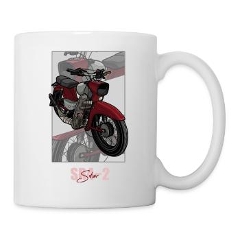 Étoile (rouge) // Illustration - Mug blanc - blanc - Droite