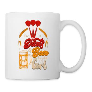 I'm a Darts Beer kinda Girl - Mug - white - Right