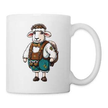 Lederhosen / Animal / Traditional costume / Tradition / Sheep - Mug - white - Right