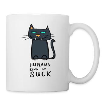 Les humains sont un peu nuls - Mug blanc - blanc - Droite