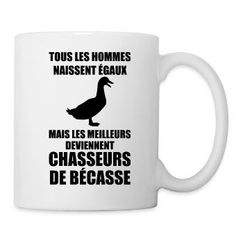 Meilleur Chasseur de Bécasse - Mug blanc - blanc - Droite