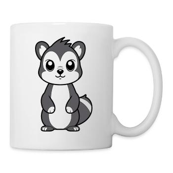 Mouffette - Mug blanc - blanc - Droite