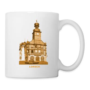 Lorsch Rathaus Kloster Bergstraße Hessen - Tasse - Weiß - Rechts