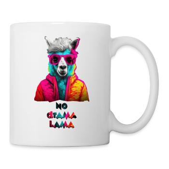 No drama lama / your Alpaka - Tasse - Weiß - Rechts