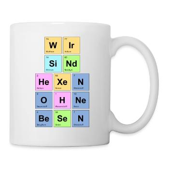 wir sind Hexen ohne Besen - Chemische Elemente - Tasse - Weiß - Rechts