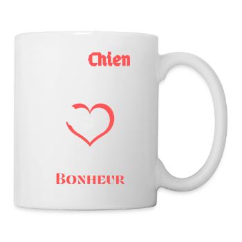 Mon Chien est mon gourou de Bonheur - Mug blanc - blanc - Droite