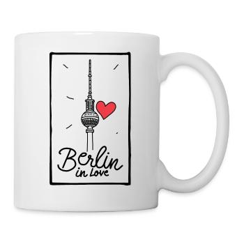 Berlin in Love - Tasse - Weiß - Rechts