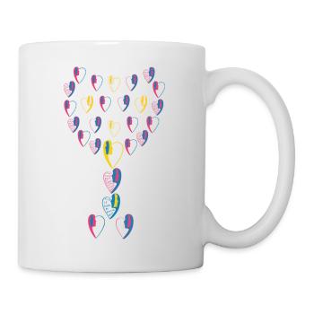 La coupe de l'amour. - Mug blanc - blanc - Droite