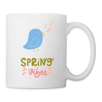 Spring Vibes - Frühling - Tasse - Weiß - Rechts