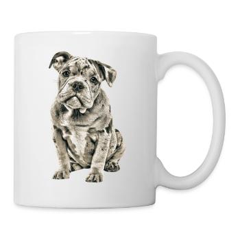 OLD ENGLISH BULLDOG Chien Chiens Bouledogue - Mug blanc - blanc - Droite