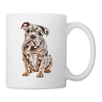 OLD ENGLISH BULLDOG Dog Dogs Bulldog - Mug - white - Right