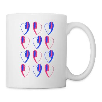 Imprimé numéro5. - Mug blanc - blanc - Droite