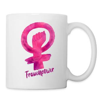 Frauenpower - Weiblichkeit weiblich Zeichen - Tasse - Weiß - Rechts
