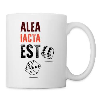 alea iacta est - die Würfel sind gefallen - Tasse - Weiß - Rechts