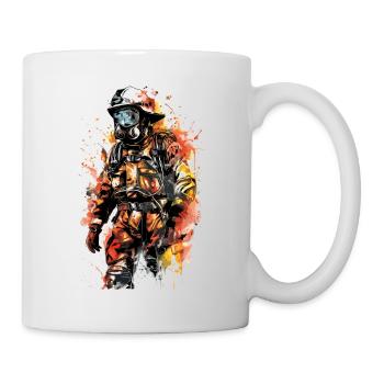 Feuerwehr Firefighter First Responder Wehr - Tasse - Weiß - Rechts