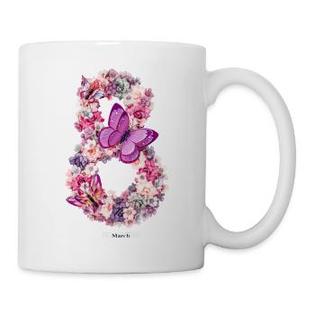 Women's Power March 8 GirlPower Female Feminism - Mug - white - Right