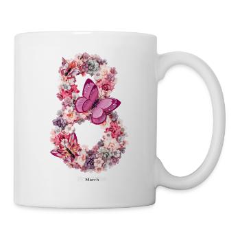 Women's Power March 8 GirlPower Female Feminism - Mug - white - Right