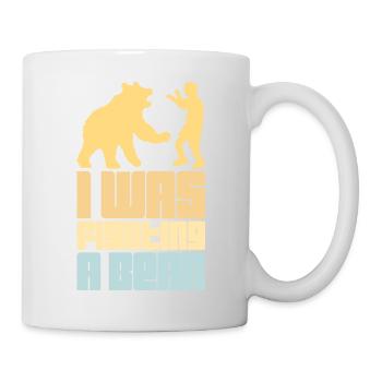 I Was Fighting A Bear Surgery Broken Arm Injury - Mug - white - Right