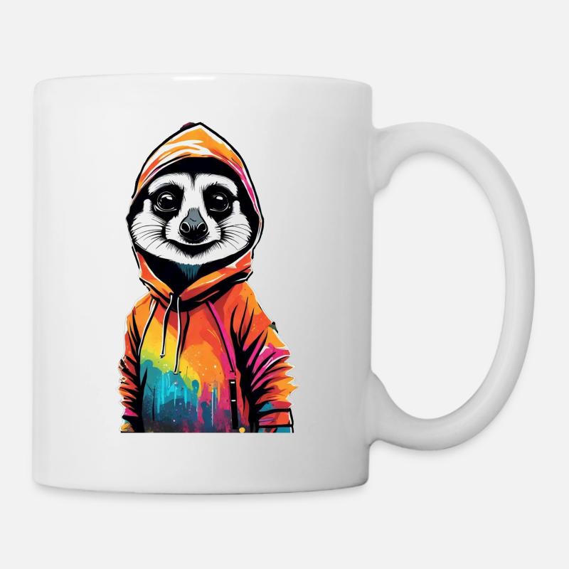 Cooles Erdmännchen - Tasse - Weiß