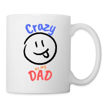 Aussi fou que la chemise de mon père - Mug blanc - blanc - Droite