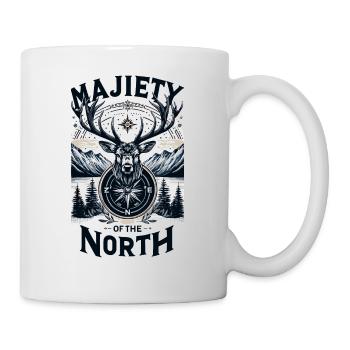 Der edle Hirsch des Nordens - Tasse - Weiß - Rechts