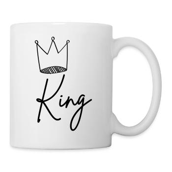 king - Tasse - Weiß - Rechts