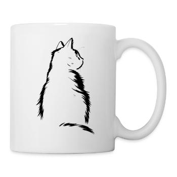 Cat, Cat Motif - Mug - white - Right