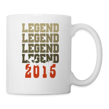 Vintage-Geschenk zum 9. Jahrestag, geboren vor einem Monat im Jahr 2015 - Tasse - Weiß - Rechts