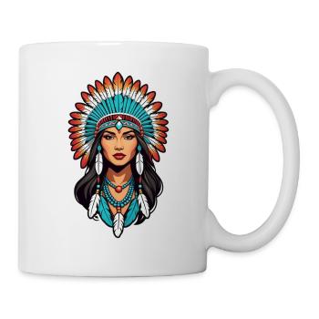 Indianer - Indianer - USA - Tasse - Weiß - Rechts