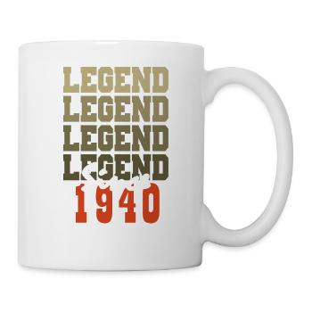 Vintage 84th Birthday Gift Born One Month in 1940 - Mug - white - Right