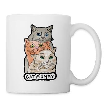 Maman chat Maman chat - Mug blanc - blanc - Droite