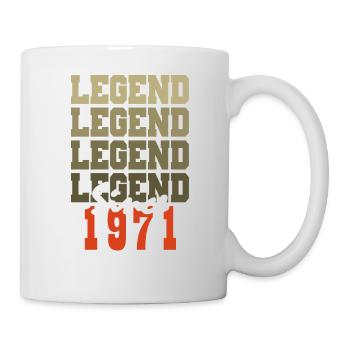 Cadeau 53e Anniversaire Vintage Né un mois de 1971 - Mug blanc - blanc - Droite