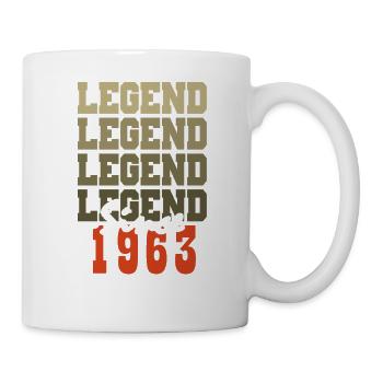 Vintage 61st Birthday Gift Born One Month from 1963 - Mug - white - Right