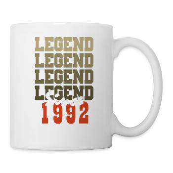 Cadeau 32e Anniversaire Vintage Né un mois de 1992 - Mug blanc - blanc - Droite