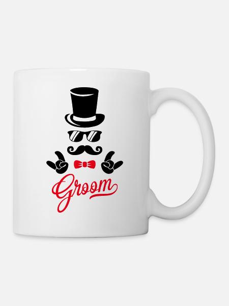 groom - Tasse - Weiß