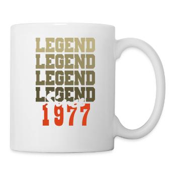 Cadeau 47e Anniversaire Vintage Né un mois de 1977 - Mug blanc - blanc - Droite