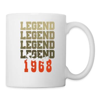 Cadeau 56e Anniversaire Vintage Né un mois de 1968 - Mug blanc - blanc - Droite