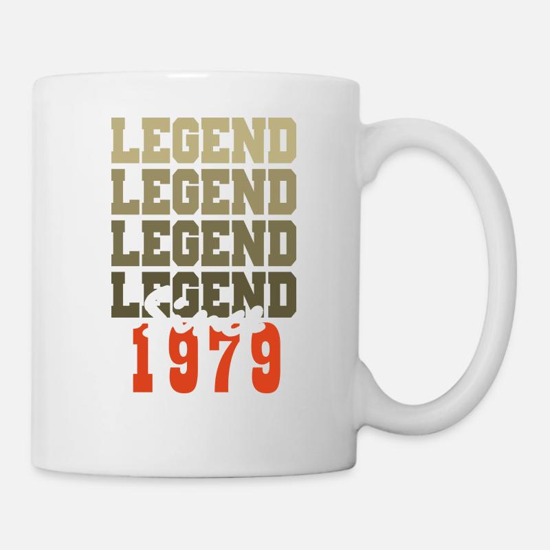 Cadeau 45e Anniversaire Vintage Né un mois de 1979 - Mug blanc - blanc