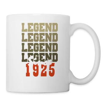 Vintage Geschenk zum 99. Geburtstag, geboren in einem Monat von 1925 - Tasse - Weiß - Rechts