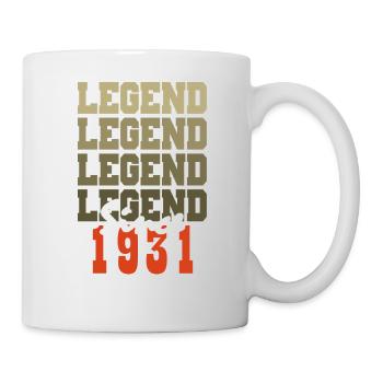 Cadeau 93e Anniversaire Vintage Né un mois de 1931 - Mug blanc - blanc - Droite