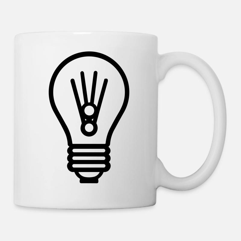 ampoule - Mug blanc - blanc